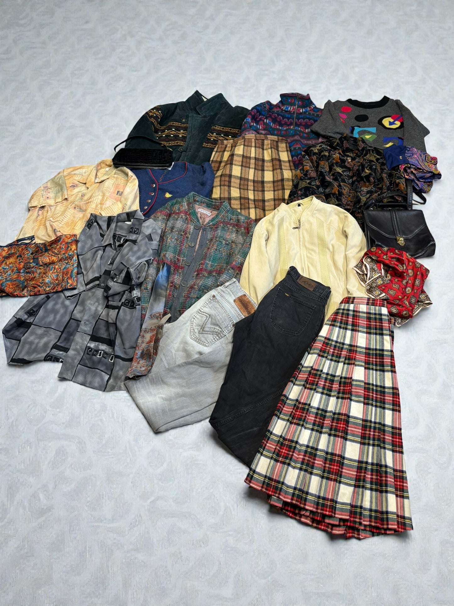 Mix box 10 szt odzieży vintage retro y2k